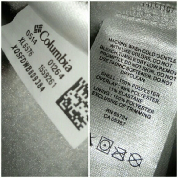 Columbia full zip fleece mid layer large white & gray - Picture 8 of 8